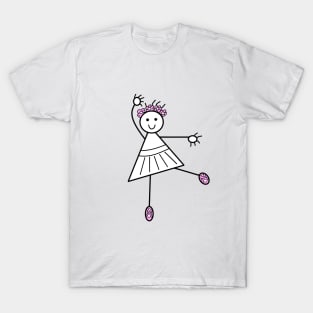 Cute Ballet Dancer Girl T-Shirt